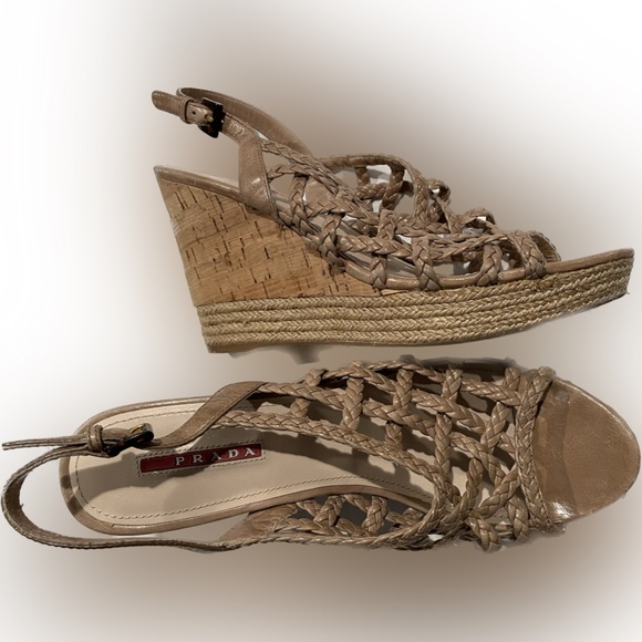 Prada wedge sandals - Picture 1 of 1